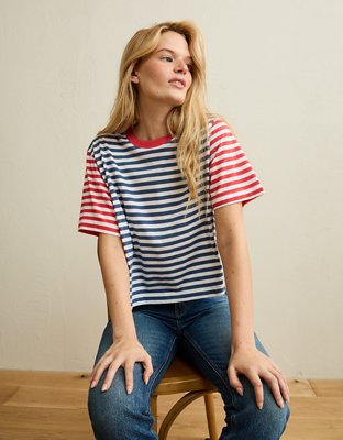 AE Boxy Fit Americana T-Shirt