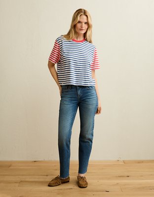 AE Boxy Fit Americana T-Shirt