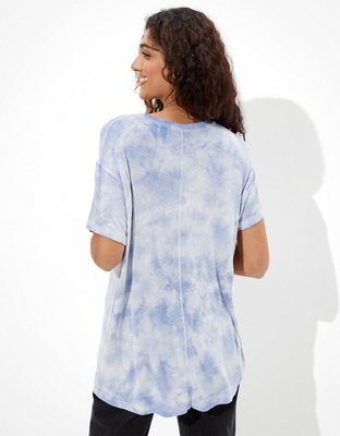 Женские футболки American Eagle AE Soft & Sexy Tie-Dye Crew Neck T-Shirt — фото 2