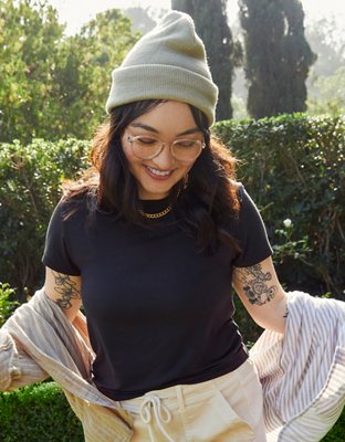 Women #39 s T Shirts: Oversized Layering More American Eagle