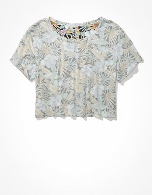 Женские футболки American Eagle AE Cropped Soft & Sexy T-Shirt — фото 3