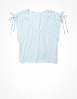 Женские футболки American Eagle AE Cinch Shoulder Tee — фото 3