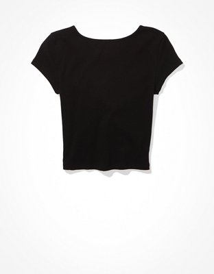 AE Keyhole Tie-Front Tee