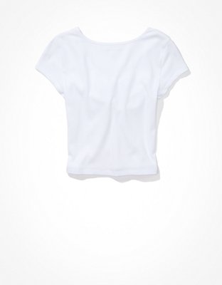 AE Keyhole Tie-Front Tee