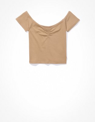 AE Cinch Off-the-Shoulder Tee