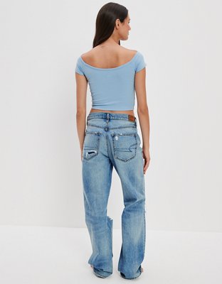 AE Cinch Off-the-Shoulder Tee
