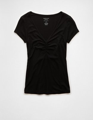 AE Soft & Sexy Cinch-Front T-Shirt