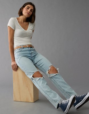 AE Soft & Sexy Cinch-Front T-Shirt