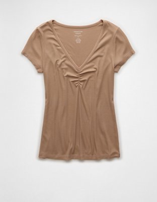 AE Soft & Sexy Cinch-Front T-Shirt
