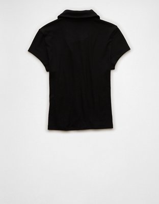 AE Collared Button-Up T-Shirt