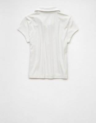 AE T-shirt con Botones y Cuello