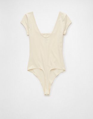 AE Square Neck Short-Sleeve Bodysuit