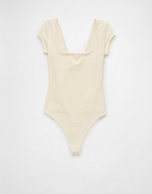 AE Square Neck Short-Sleeve Bodysuit