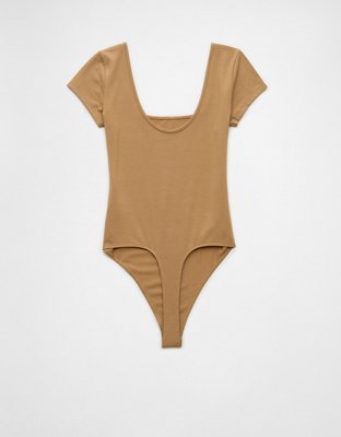 AE Square Neck Short-Sleeve Bodysuit