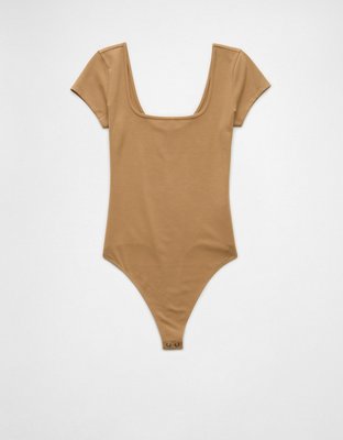 AE Square Neck Short-Sleeve Bodysuit