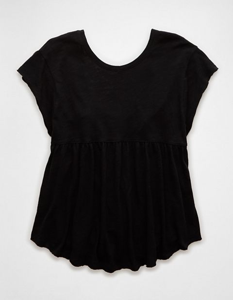 Женские футболки American Eagle AE Babydoll Tie Back T-Shirt