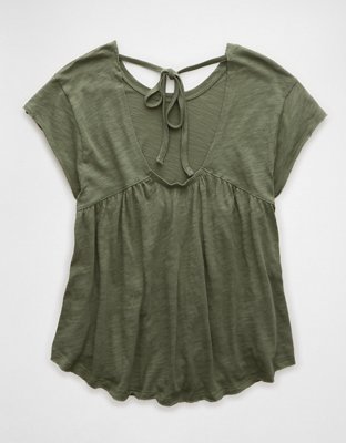 AE Babydoll Tie Back T-Shirt