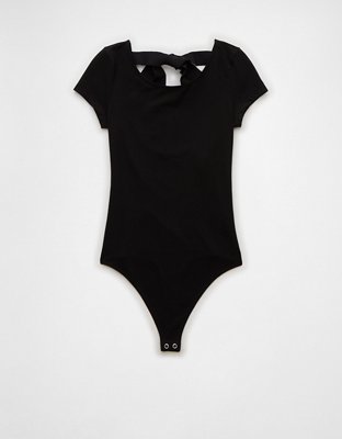 AE Bow-Back Short-Sleeve Bodysuit