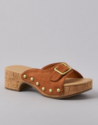 AE Studded Slide Platform Clog