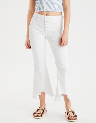 American eagle hot sale cropped flare jeans