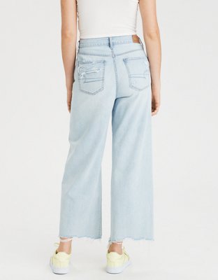 american eagle high waisted cropped jeans