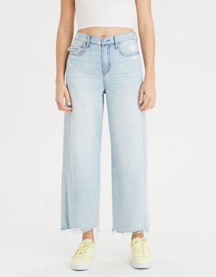 American eagle hot sale cropped flare jeans