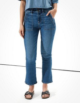 AE HighWaisted Skinny Kick Crop Jean