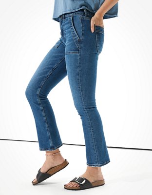 Женские джинсы American Eagle AE High-Waisted Skinny Kick Crop Jean — фото 3