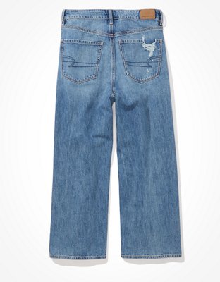 Женские джинсы American Eagle AE Ripped Wide Leg Crop Jean — фото 4