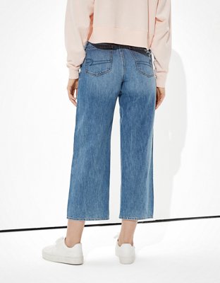 Женские джинсы American Eagle AE Ripped Wide Leg Crop Jean — фото 2