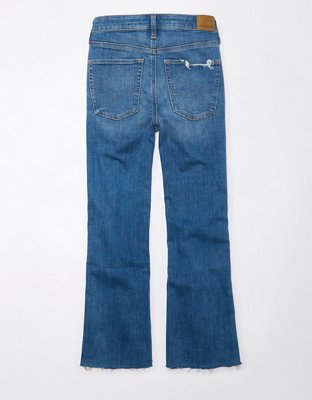 Женские джинсы American Eagle AE Stretch High-Waisted Kick Bootcut Crop Jean — фото 3