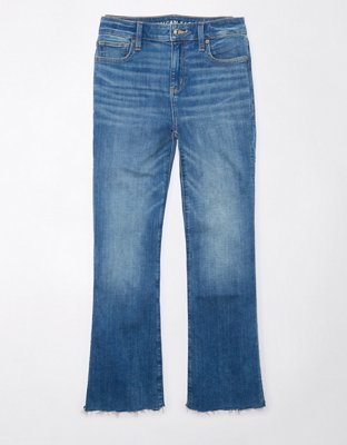 AE Stretch High-Waisted Kick Bootcut Crop Jean