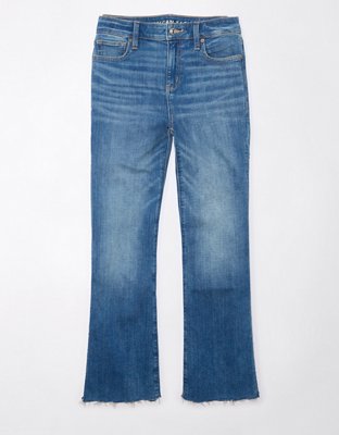 AE Stretch High-Waisted Kick Bootcut Crop Jean