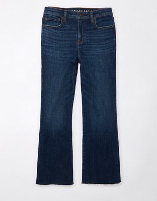 AE Stretch High-Waisted Kick Bootcut Crop Jean
