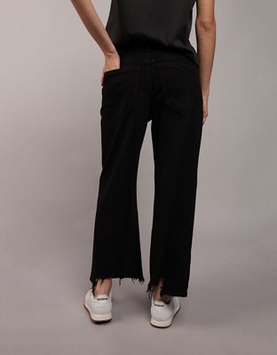 AE Strigid Wide-Leg Crop Jean Holgado Cintura Super Alta