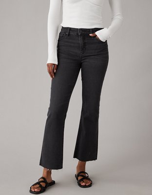 Black kick best sale crop jeans