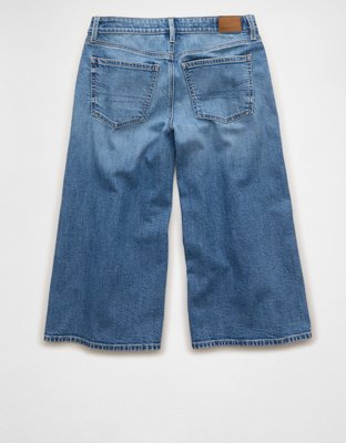 AE Dreamy Drape Stretch Mid-Rise Culotte Jean