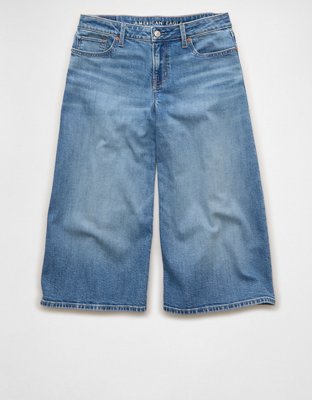 AE Dreamy Drape Stretch Mid-Rise Culotte Jean