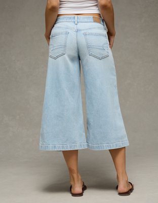 AE Dreamy Drape Stretch Low-Rise Culotte Jean