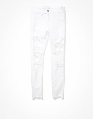 Женские джинсы American Eagle AE Ne(x)t Level Ripped Jegging Crop — фото 3
