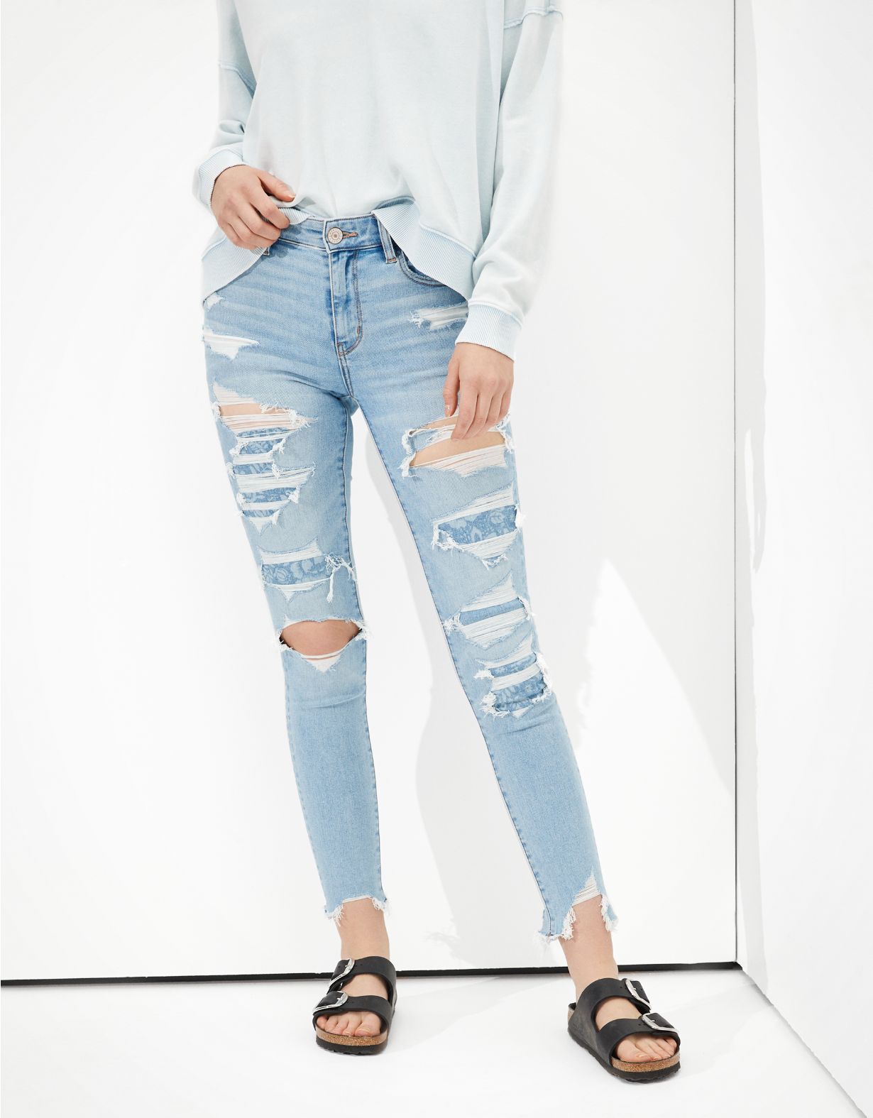 AE Ne(x)t Level Patched High-Waisted Jegging Crop