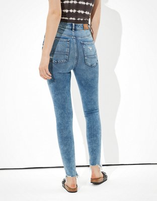 Женские джинсы American Eagle AE Dream Ripped Highest Waist Jegging Crop — фото 2