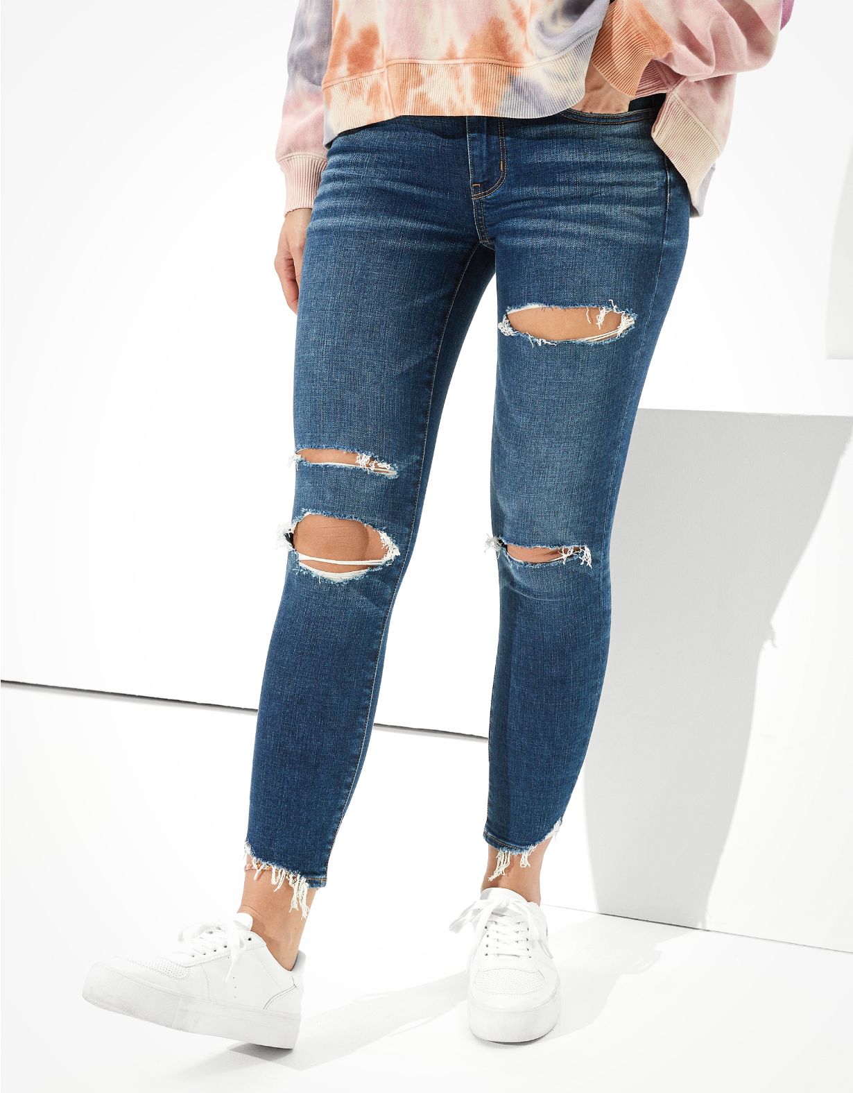 AE Ripped Jegging Crop