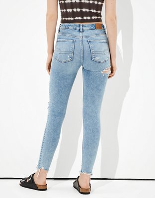 Женские джинсы American Eagle AE Ne(x)t Level Ripped Super High-Waisted Jegging Crop — фото 2
