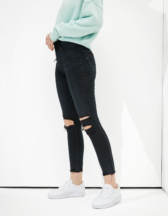 AE Ne(x)t Level Ripped Super High-Waisted Jegging Crop