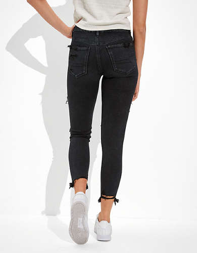 AE Forever Soft Ripped High-Waisted Jegging Crop
