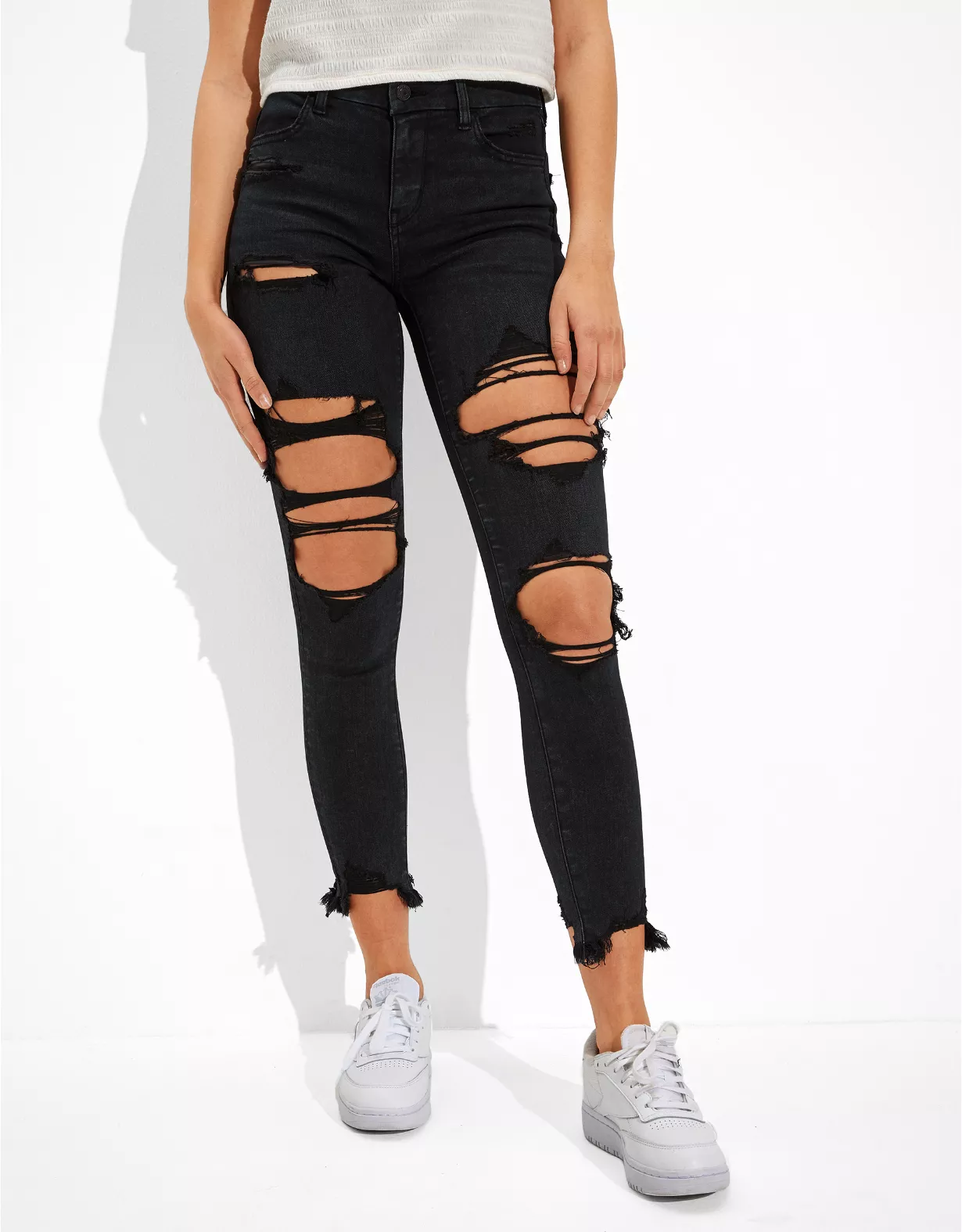 Abnormaal Aanzienlijk Zonnebrand AE Forever Soft Ripped High-Waisted Jegging Crop