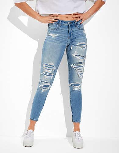 AE Ne(x)t Level Ripped Low-Rise Jegging Crop