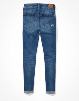 AE Next Level Jegging Cortado Cintura Alta con Rasgados