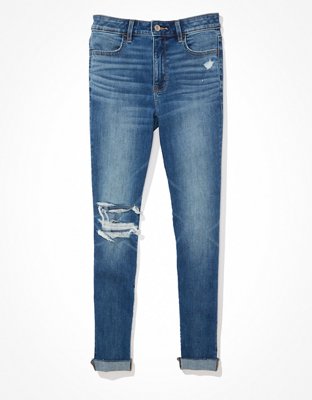American Eagle The Dream Jean High-Waisted Jegging  Cute ripped jeans,  Ripped jeans outfit, Ripped jeans